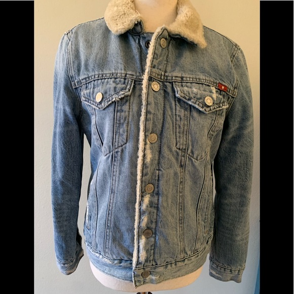 Lucky Brand Sherpa Trucker Jacket - Picture 1 of 7